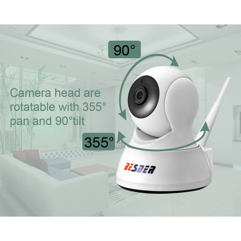 Dış Mekan PTZ İp Wifi Güvenlik Kamerası Gece Görüşlü Hareket Takipli Alarmlı FHD Kamera